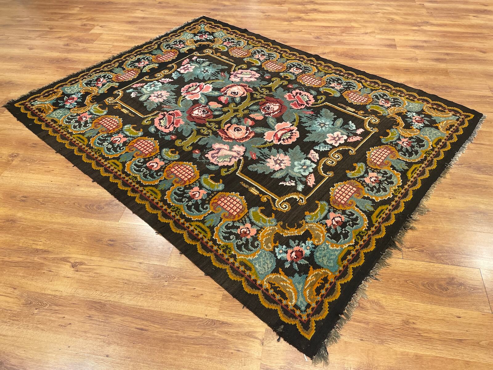 Original Eski Karabag Handwoven Kilim – 187X248 by Camel Carpet