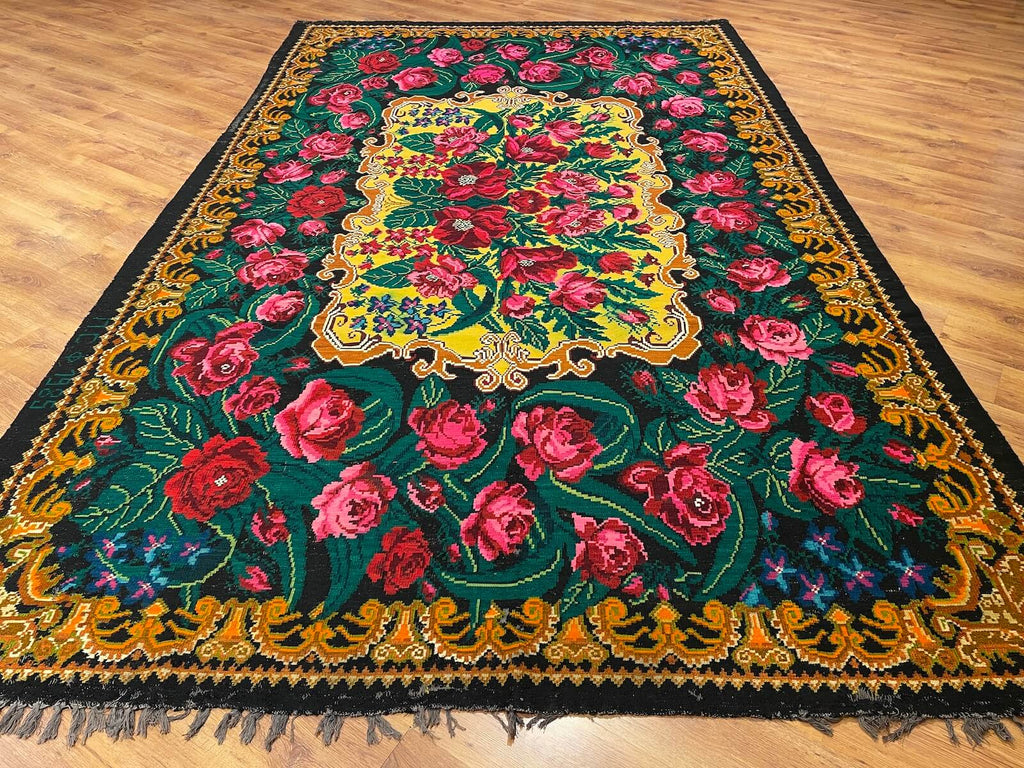 Original Eski Karabag Handwoven Kilim – 259X420 by Camel Carpet
