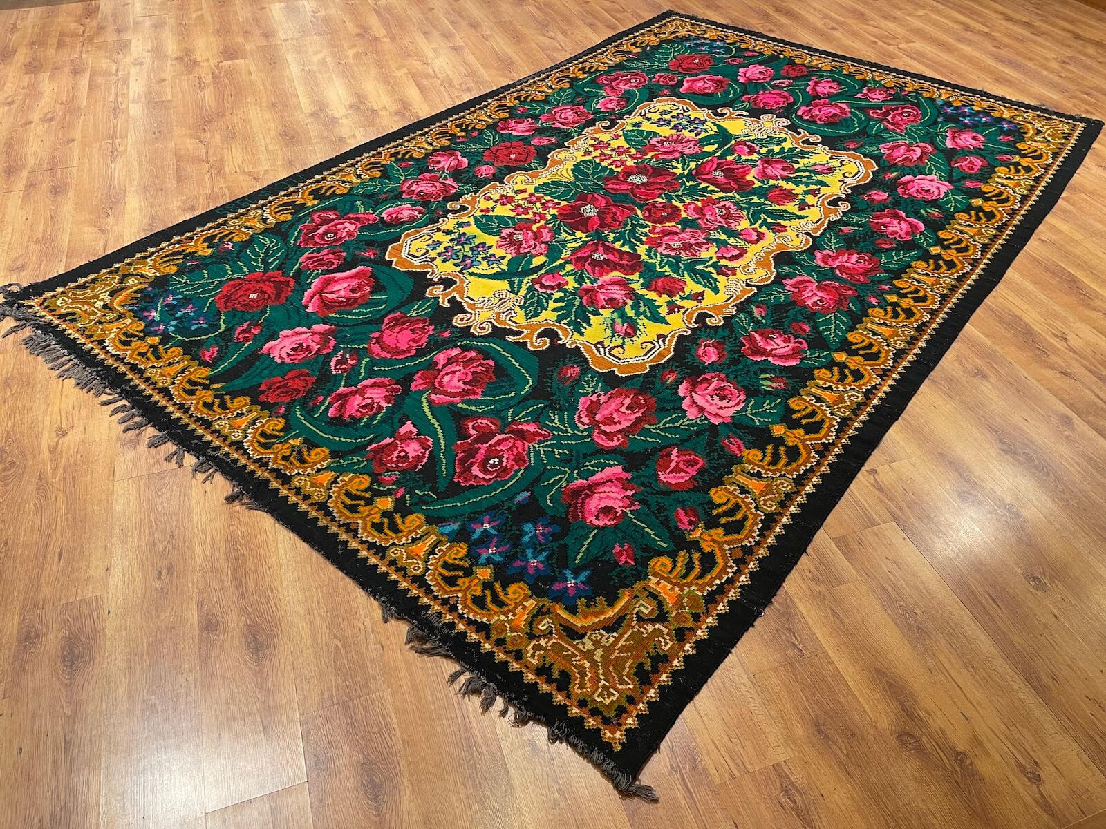 Original Eski Karabag Handwoven Kilim – 259X420 by Camel Carpet