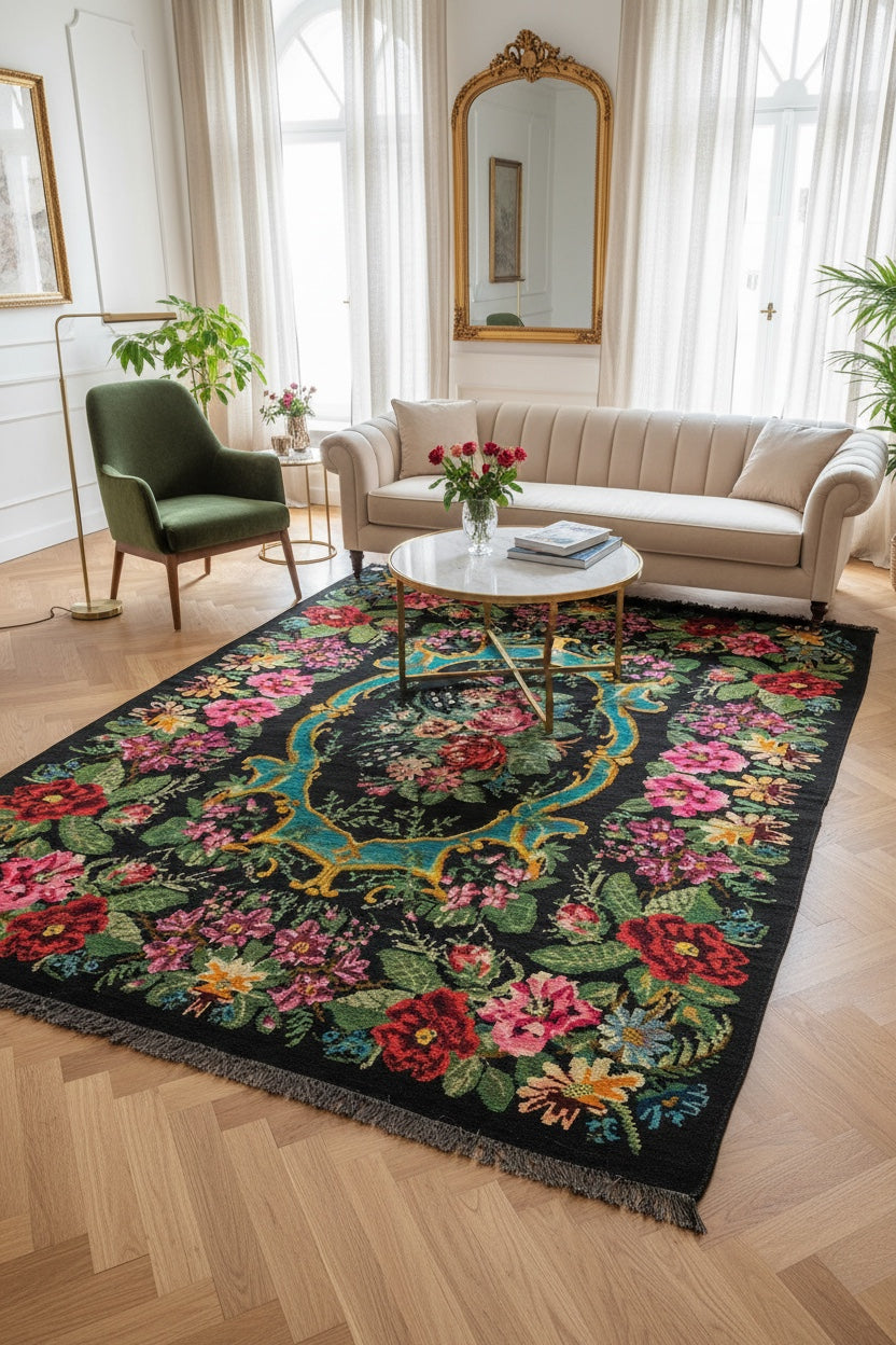 Original Eski Karabag Handwoven Kilim – 230X313 by Camel Carpet