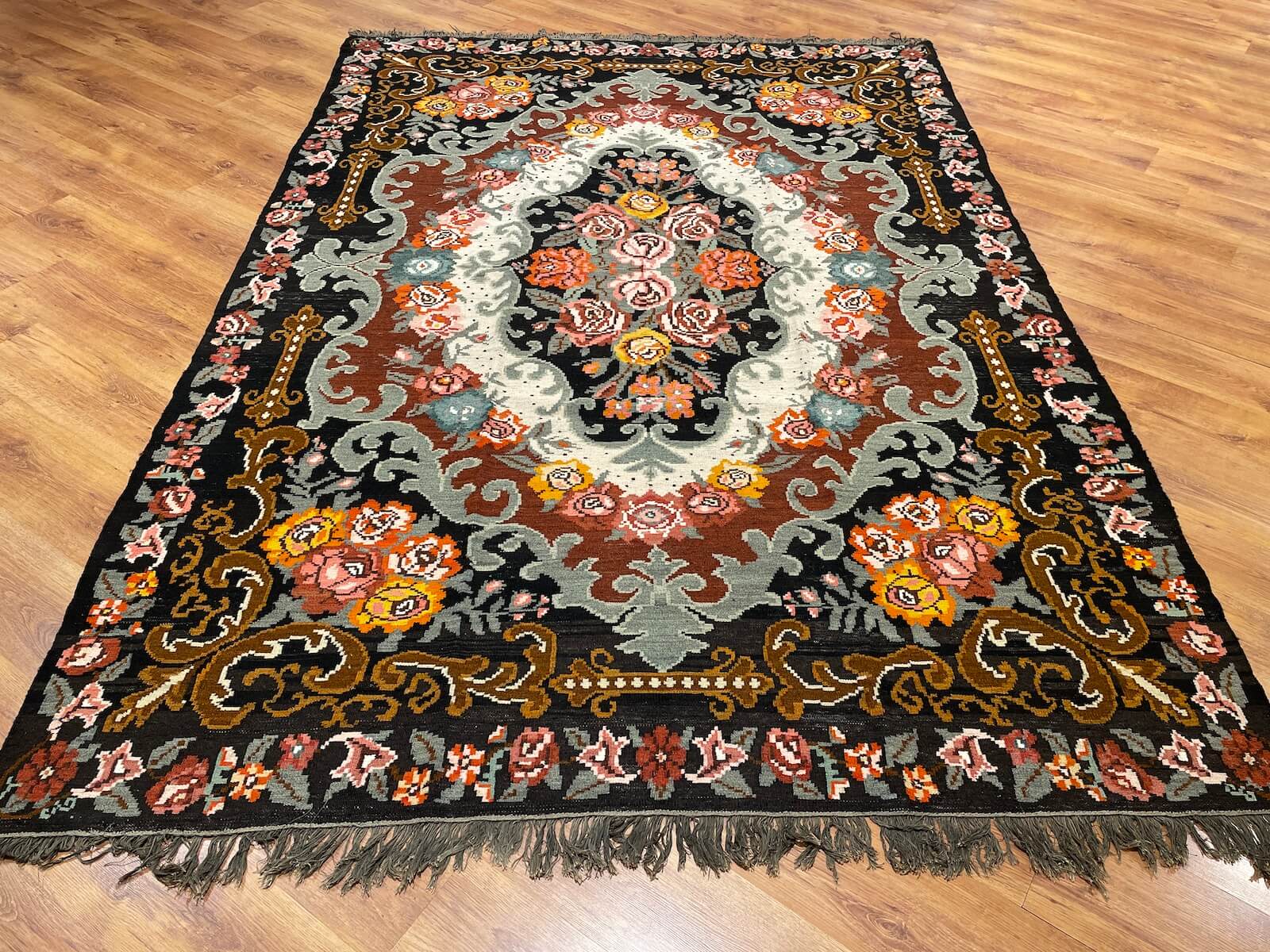 Original Eski Karabag Handwoven Kilim – 210X295 by Camel Carpet