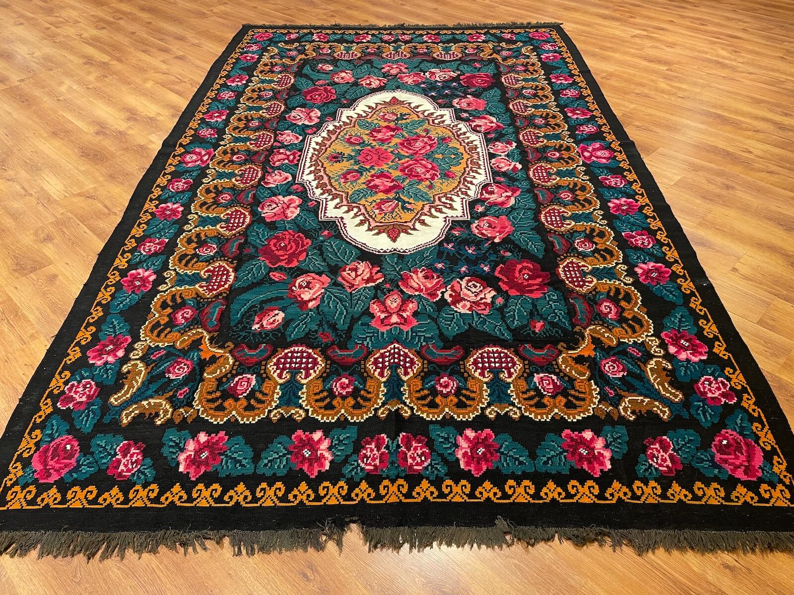 Original Eski Karabag Handwoven Kilim – 240X395 by Camel Carpet