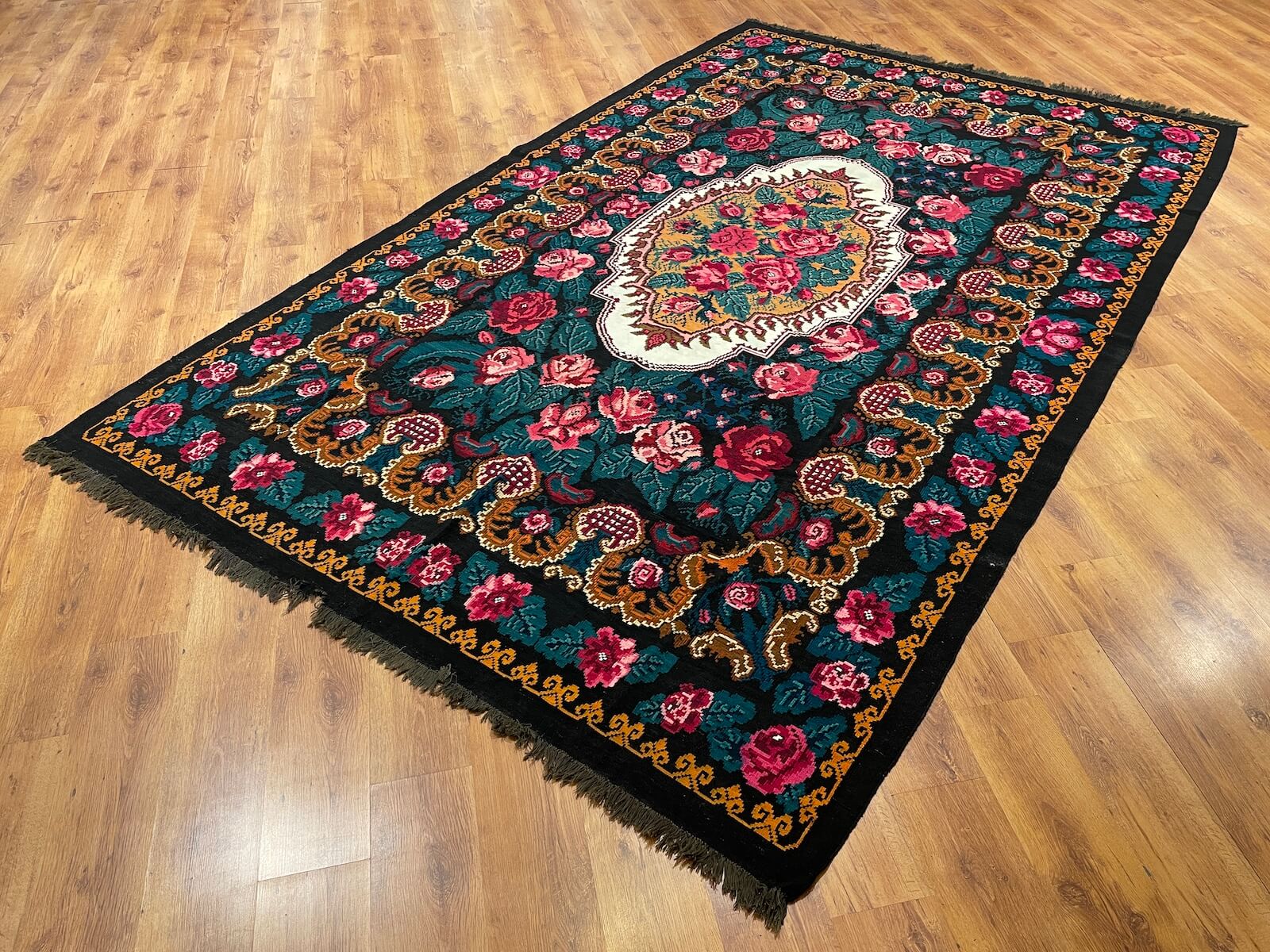 Original Eski Karabag Handwoven Kilim – 240X395 by Camel Carpet