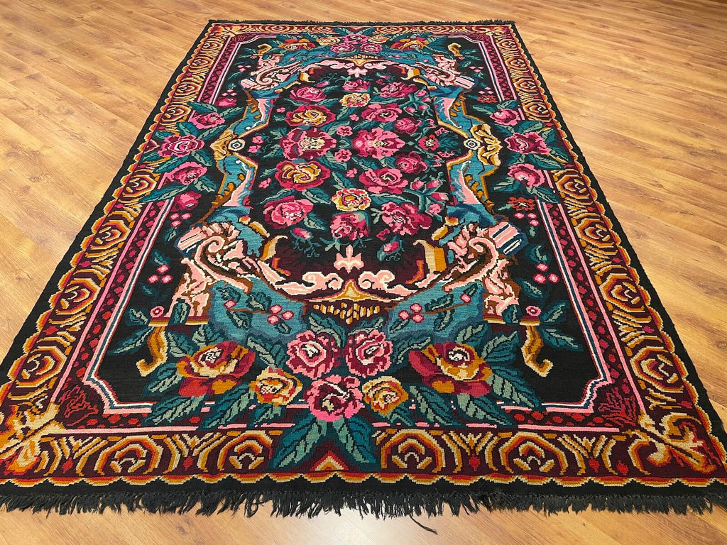 Original Eski Karabag Handwoven Kilim – 219X347 by Camel Carpet