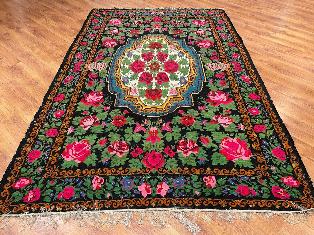 Original Eski Karabag Handwoven Kilim – 209X318 by Camel Carpet