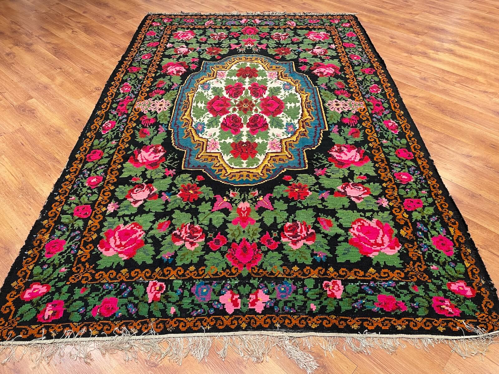 Original Eski Karabag Handwoven Kilim – 209X318 by Camel Carpet