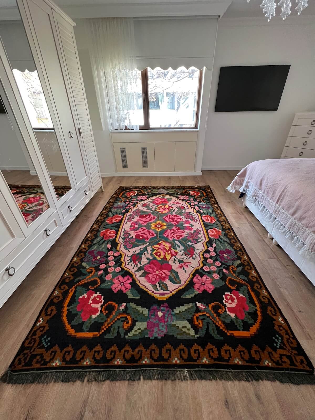 Original Eski Karabag Handwoven Kilim by Camel Carpet