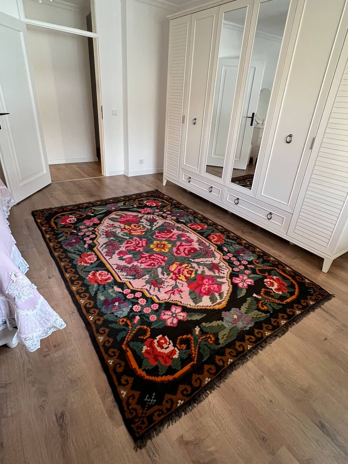 Original Eski Karabag Handwoven Kilim by Camel Carpet