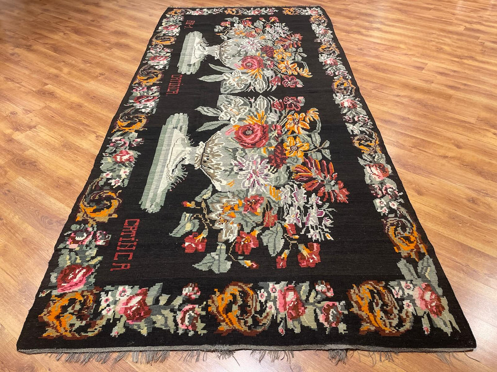 Original Eski Karabag Handwoven Kilim – 187X406 by Camel Carpet