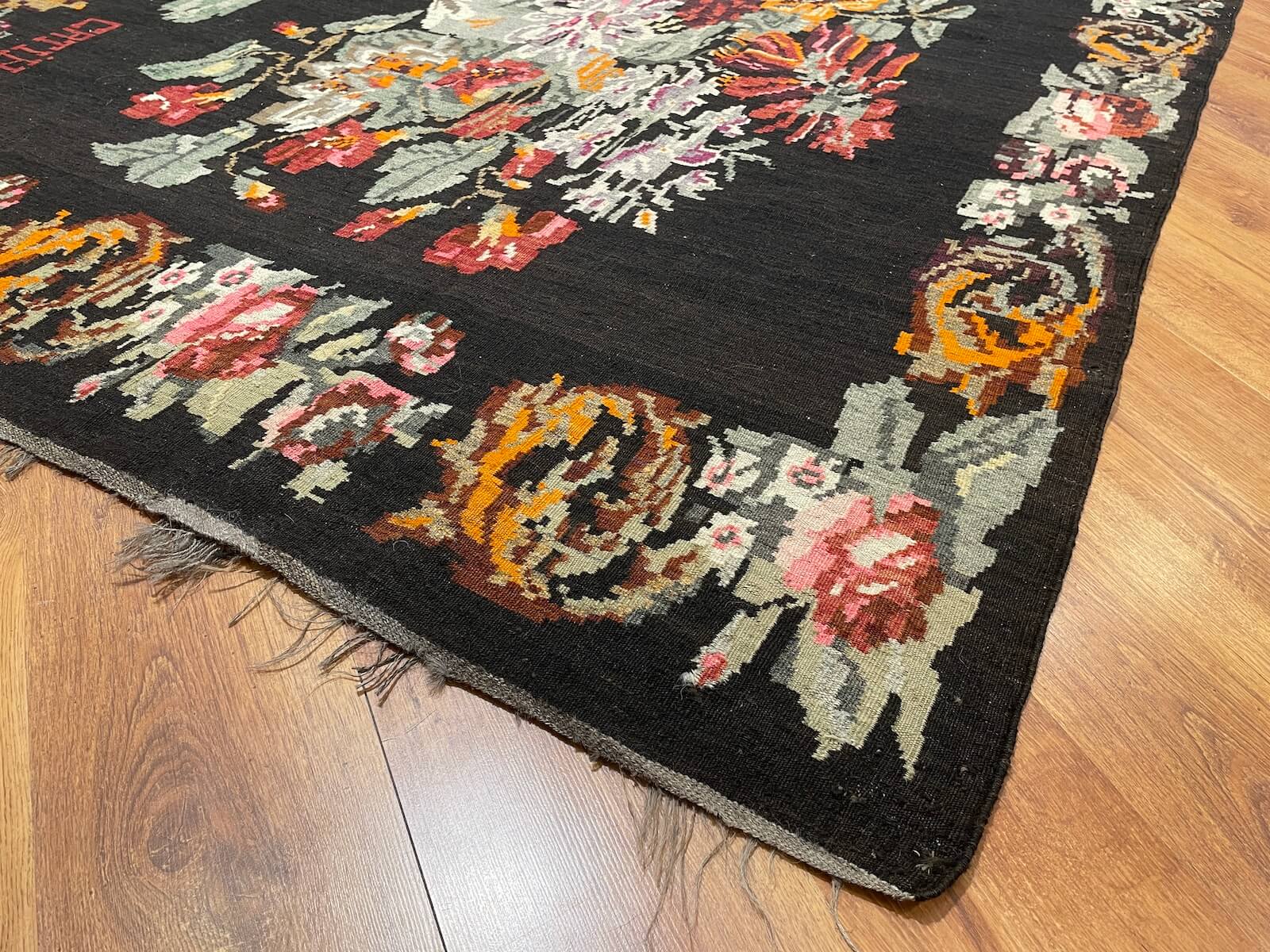 Original Eski Karabag Handwoven Kilim – 187X406 by Camel Carpet