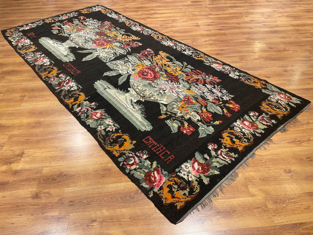 Original Eski Karabag Handwoven Kilim – 187X406 by Camel Carpet