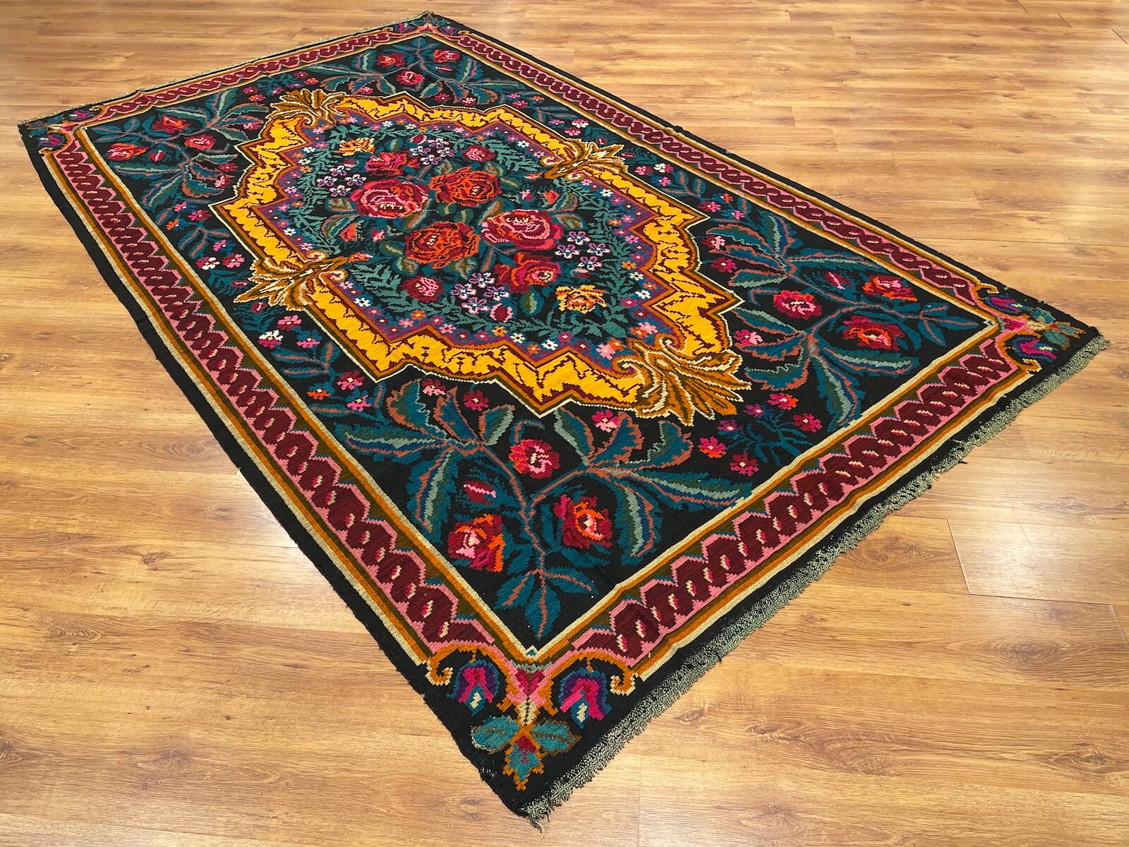 Original Eski Karabag Handwoven Kilim – 207X340 by Camel Carpet