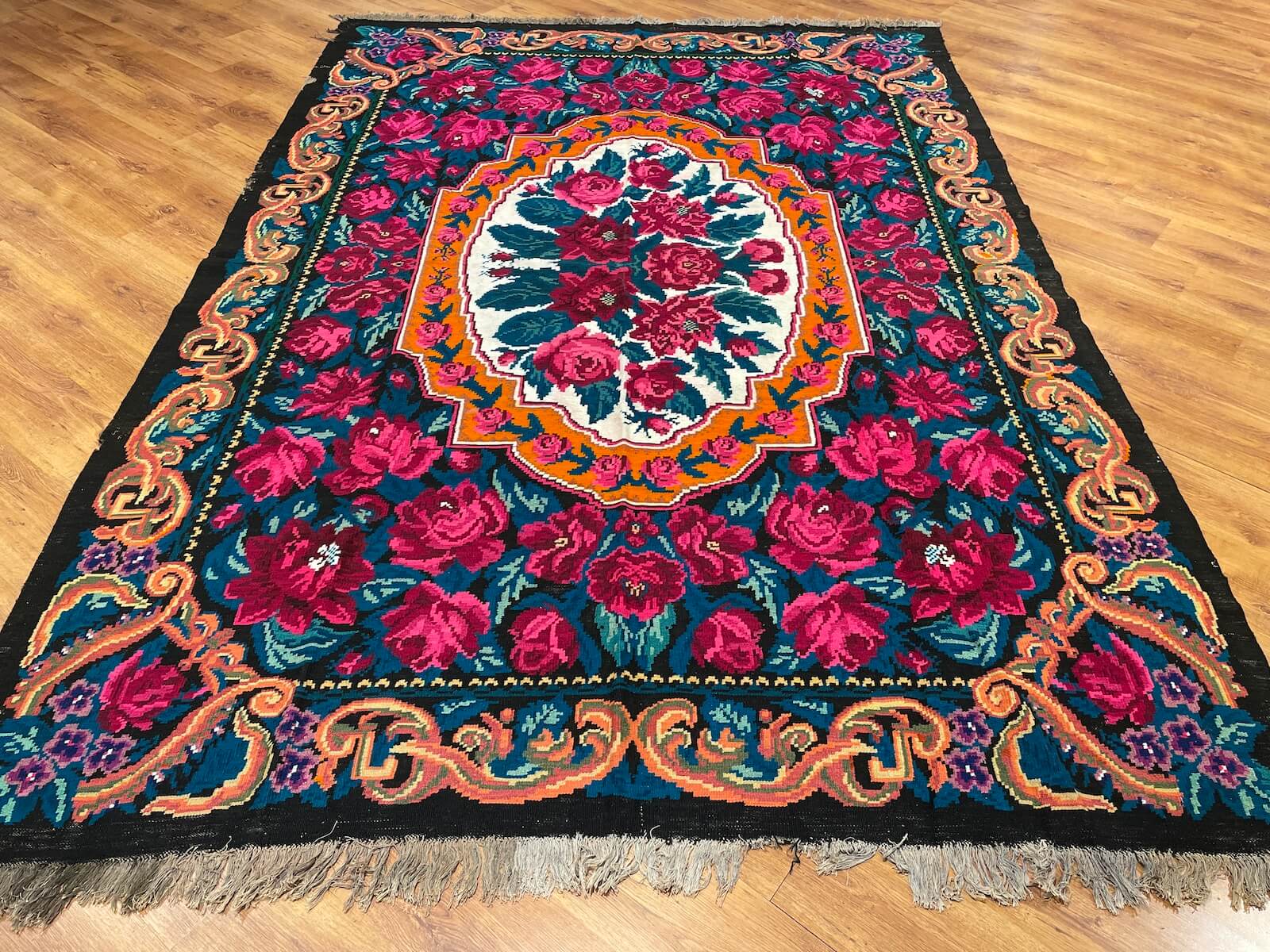 Original Eski Karabag Handwoven Kilim – 230X328 by Camel Carpet