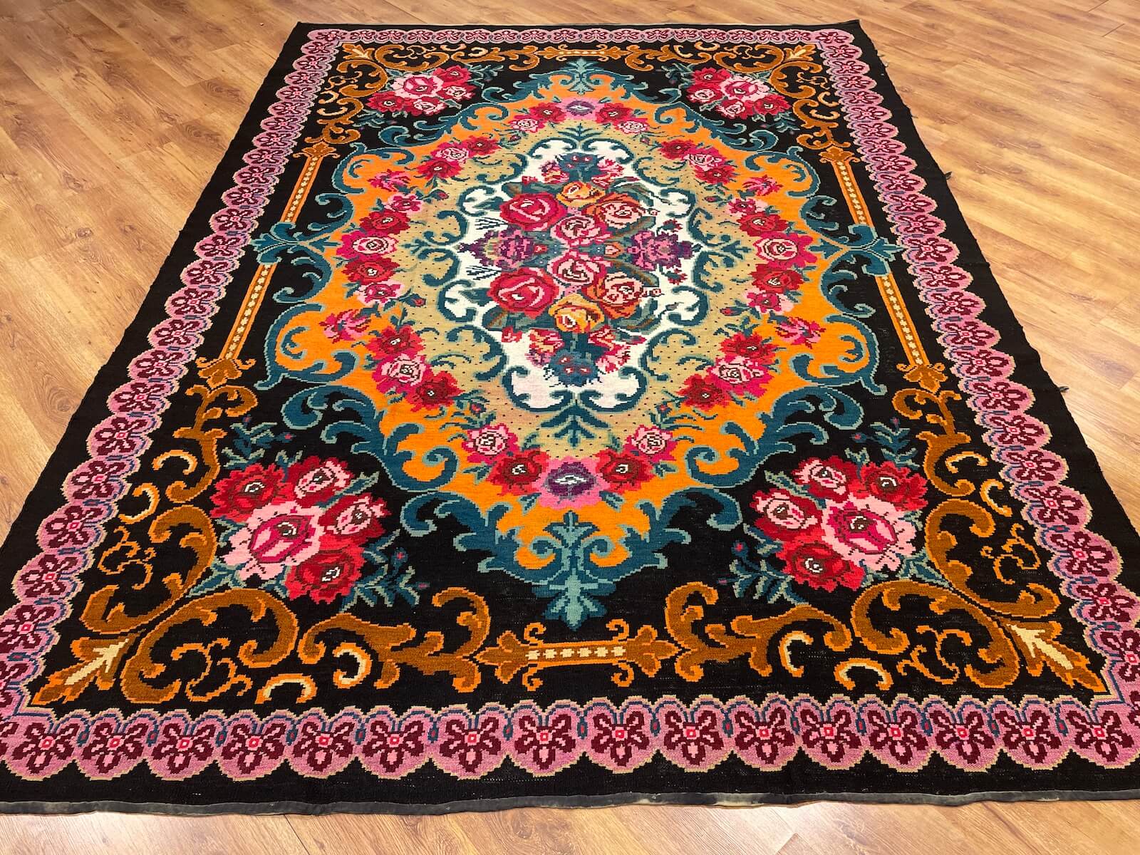Original Eski Karabag Handwoven Kilim – 227X309 by Camel Carpet