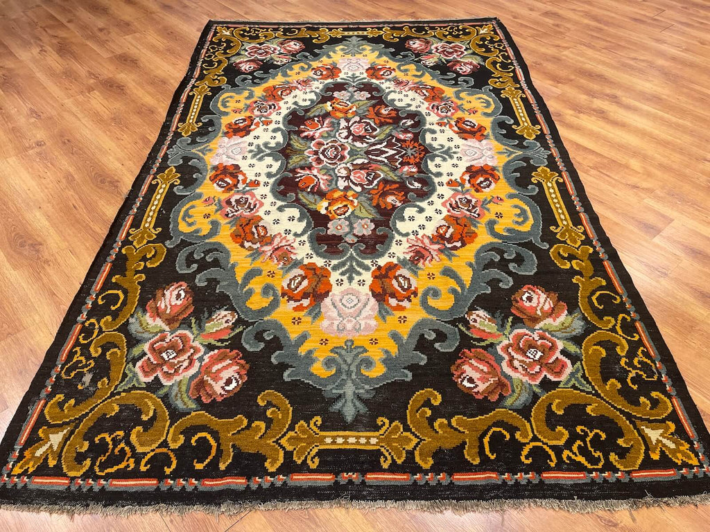 Original Eski Karabag Handwoven Kilim – 200X319 by Camel Carpet