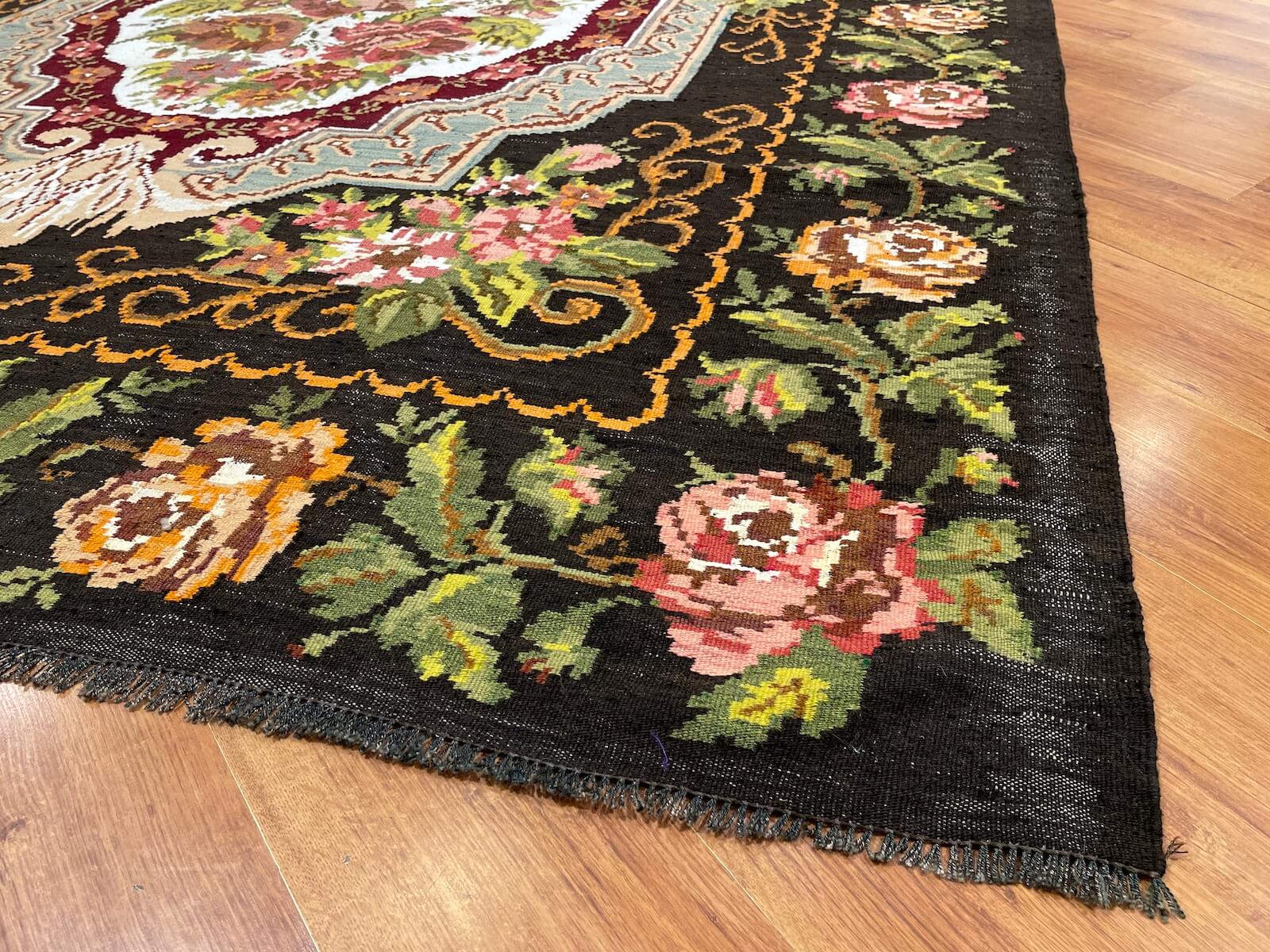 Original Eski Karabag Handwoven Kilim by Camel Carpet