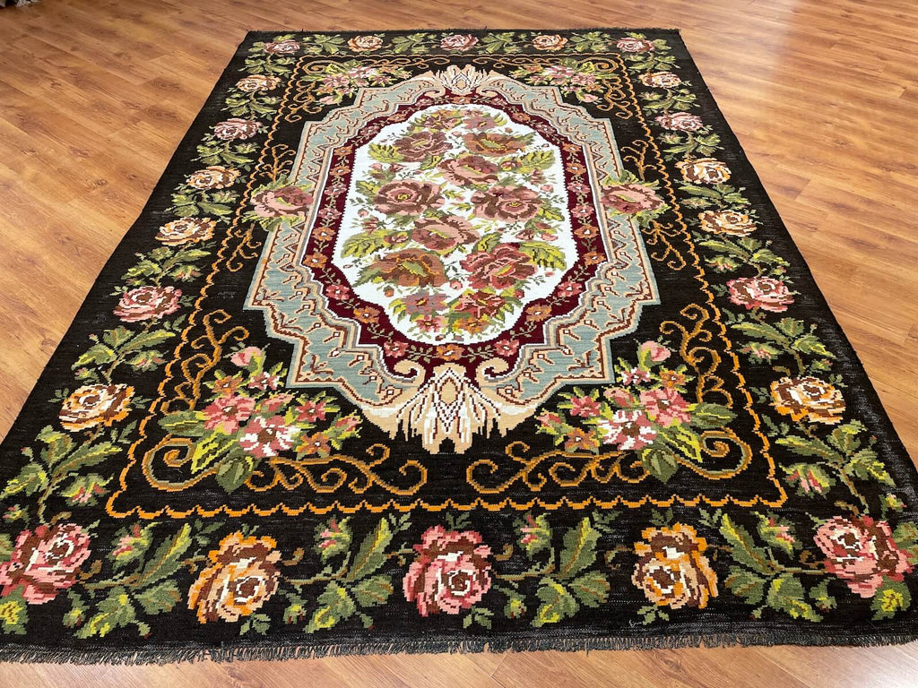 Original Eski Karabag Handwoven Kilim by Camel Carpet