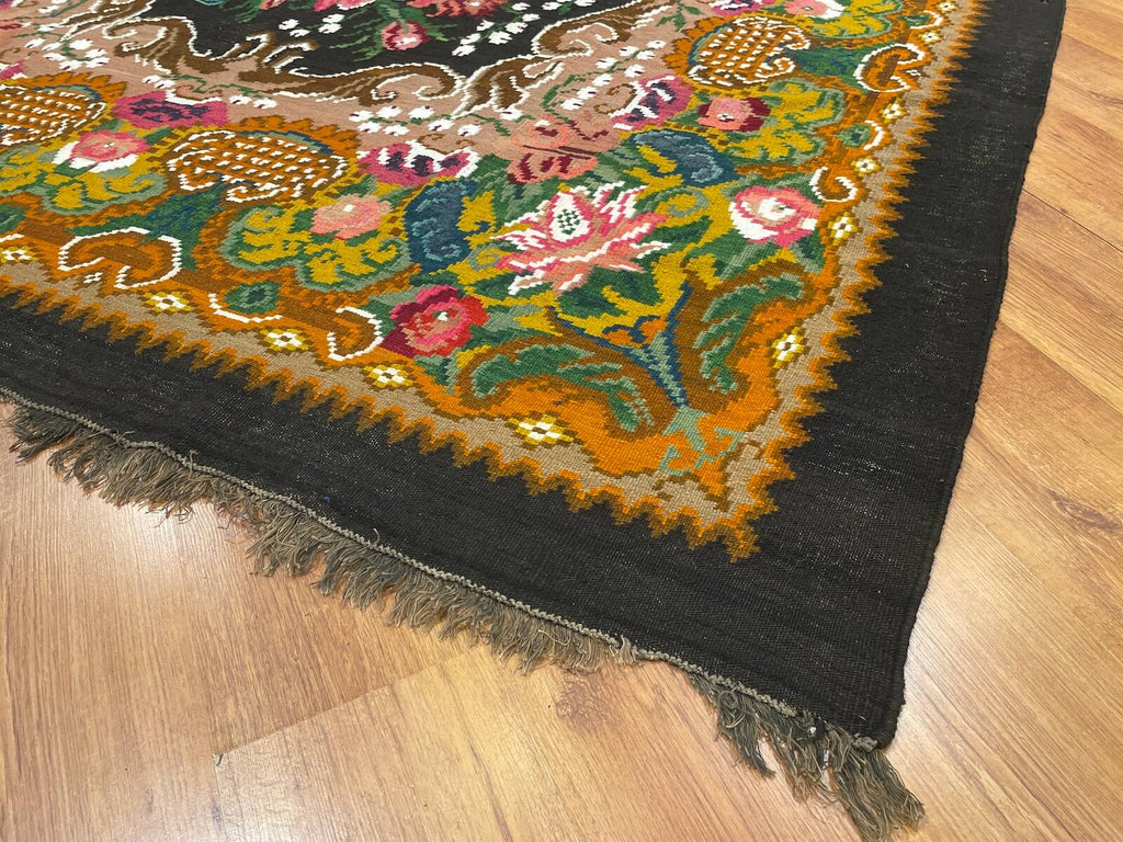 Original Eski Karabag Handwoven Kilim – 216X302 by Camel Carpet