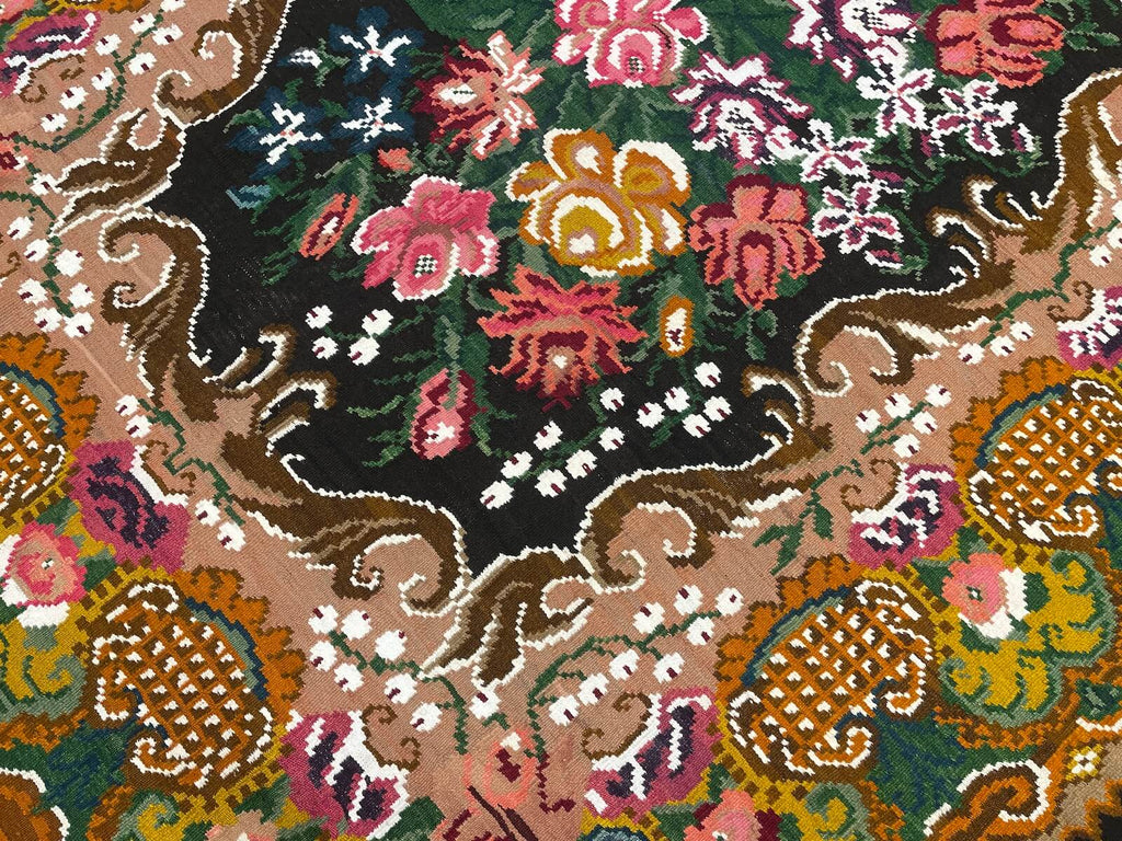 Original Eski Karabag Handwoven Kilim – 216X302 by Camel Carpet