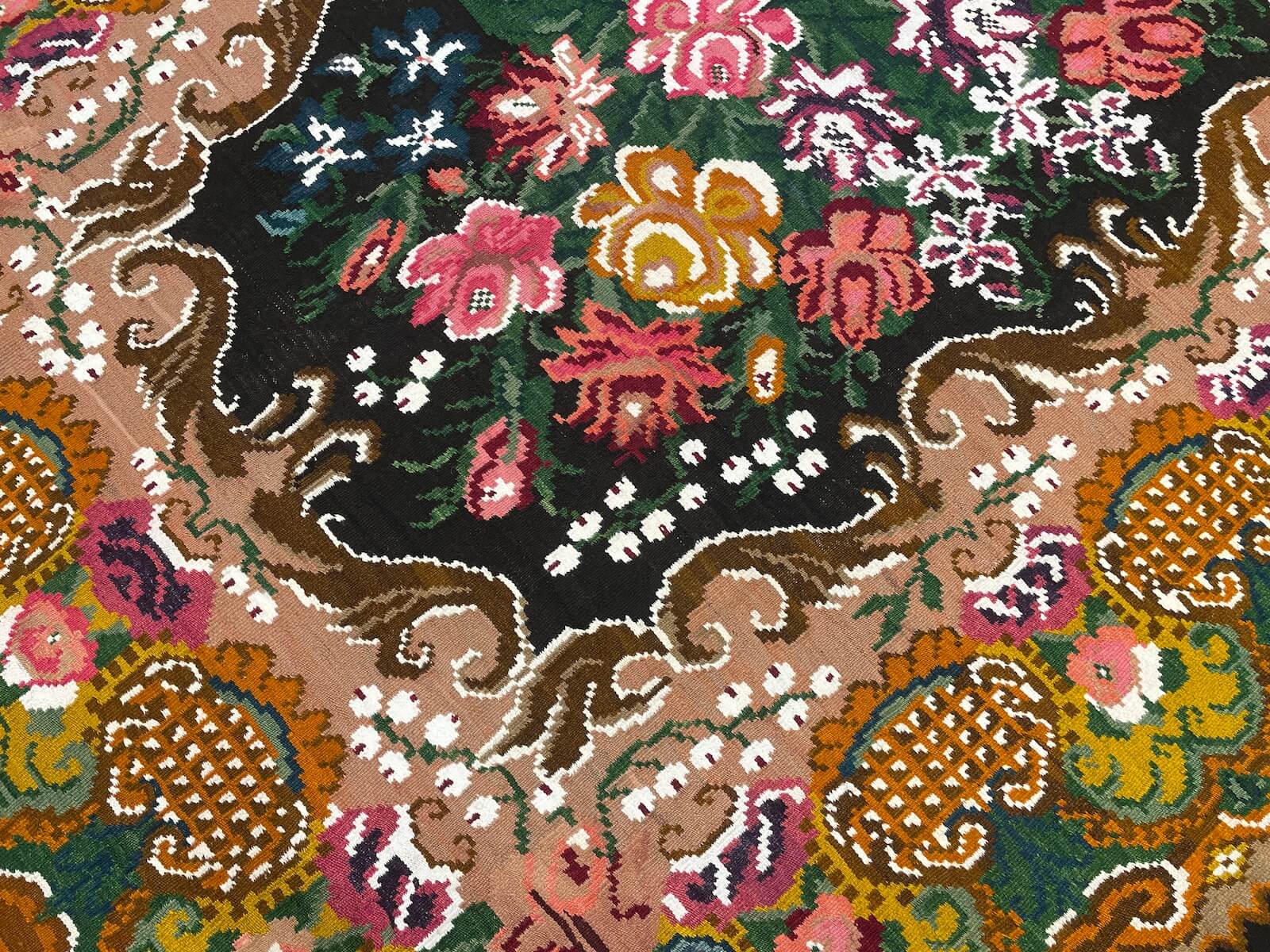 Original Eski Karabag Handwoven Kilim – 216X302 by Camel Carpet