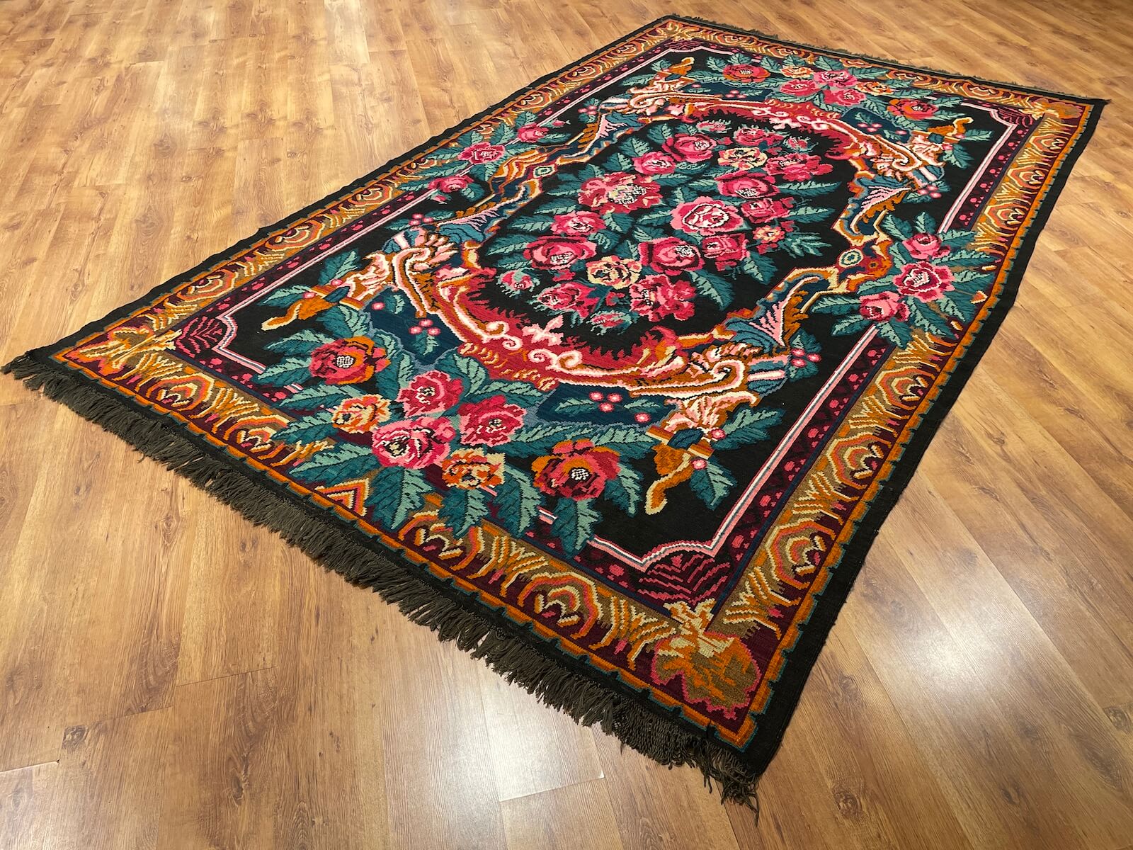 Original Eski Karabag Handwoven Kilim – 228X365 by Camel Carpet