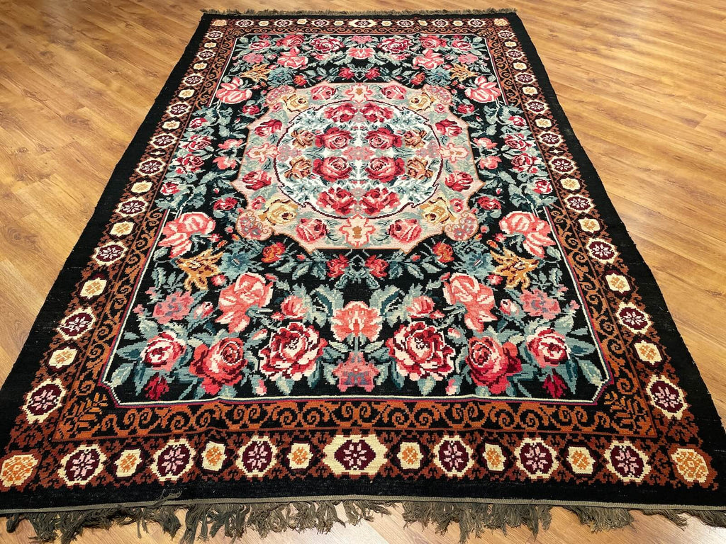 Original Eski Karabag Handwoven Kilim – 218X336 by Camel Carpet