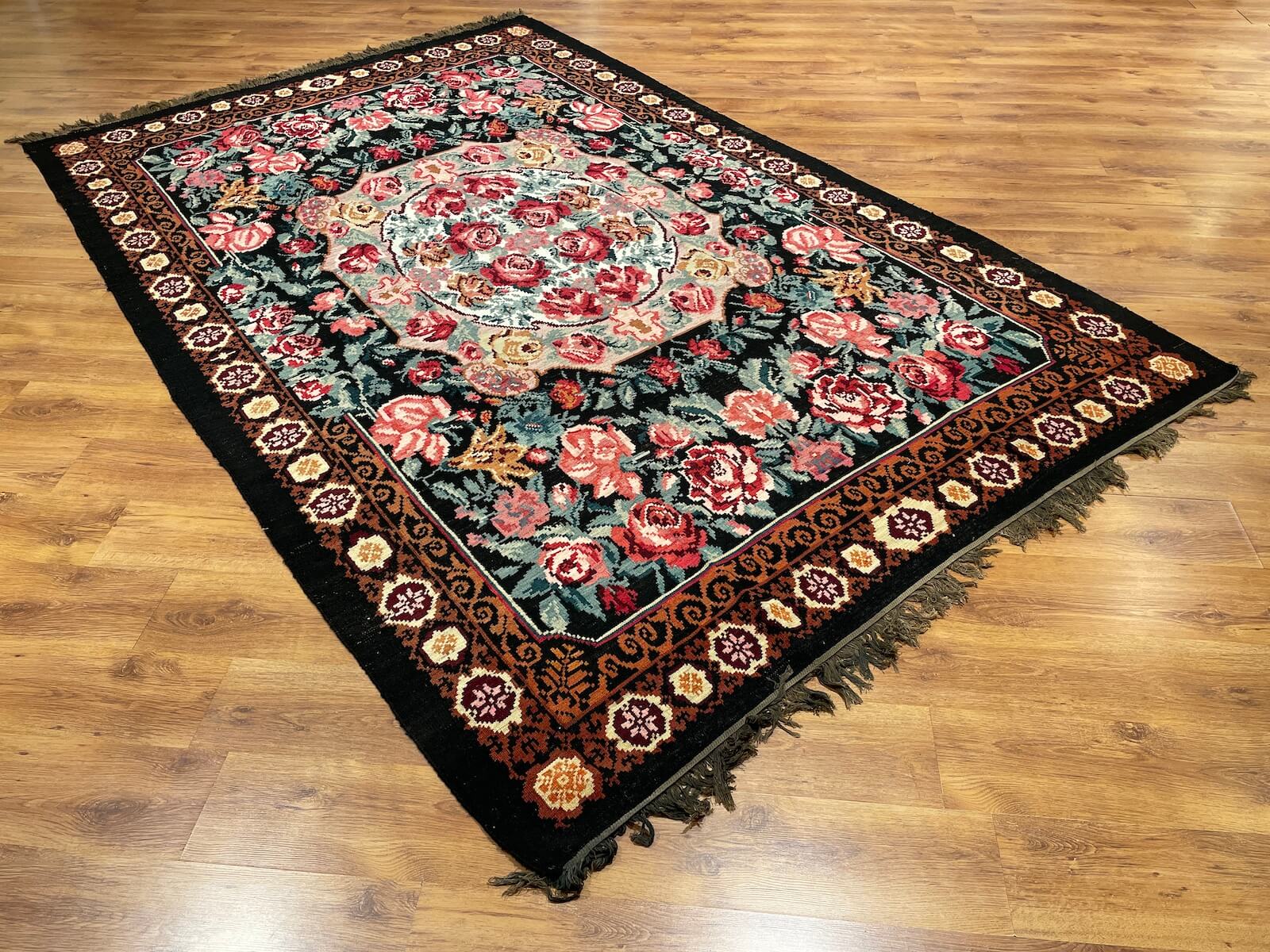 Original Eski Karabag Handwoven Kilim – 218X336 by Camel Carpet