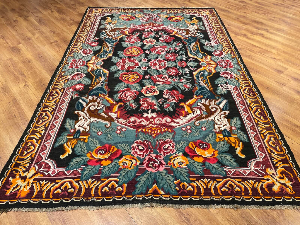 Original Eski Karabag Handwoven Kilim – 215X338 by Camel Carpet