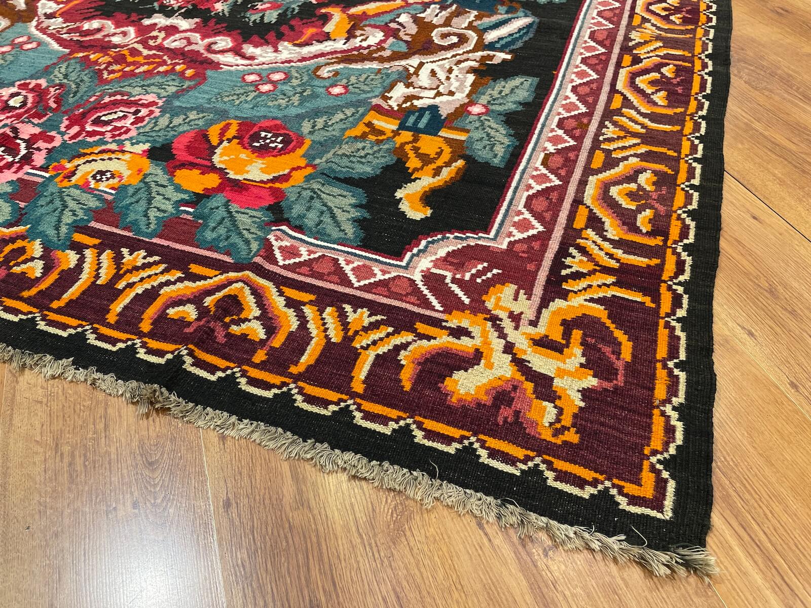 Original Eski Karabag Handwoven Kilim – 215X338 by Camel Carpet
