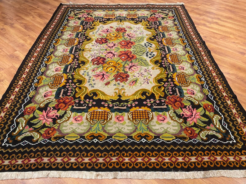 Original Eski Karabag Handwoven Kilim – 253X334 by Camel Carpet