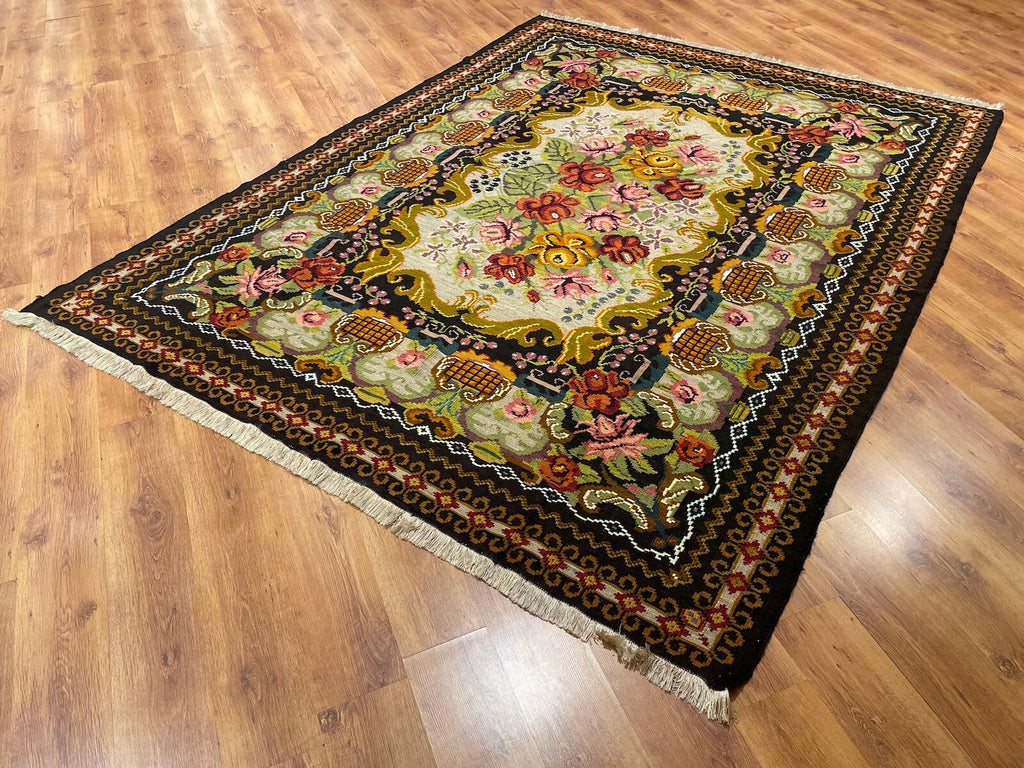Original Eski Karabag Handwoven Kilim – 253X334 by Camel Carpet