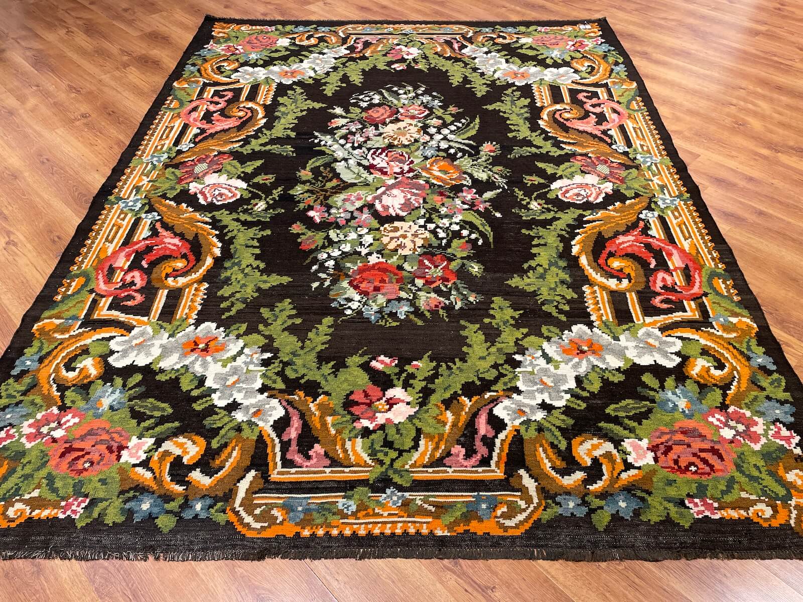 Original Eski Karabag Handwoven Kilim by Camel Carpet