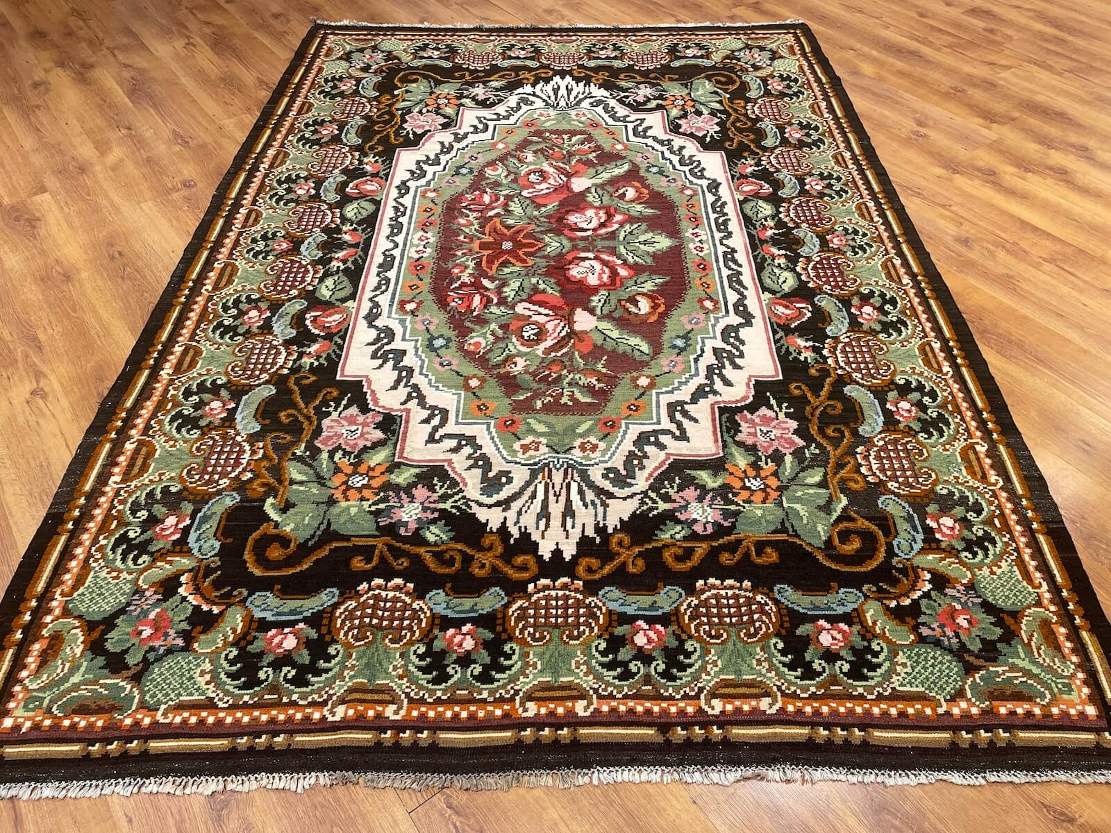 Original Eski Karabag Handwoven Kilim – 214X304 by Camel Carpet