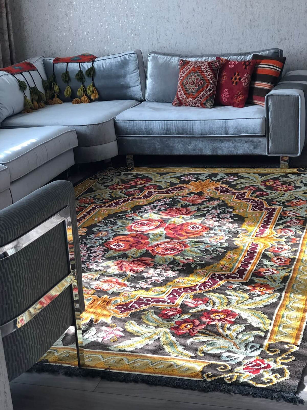 Original Eski Karabag Handwoven Kilim by Camel Carpet