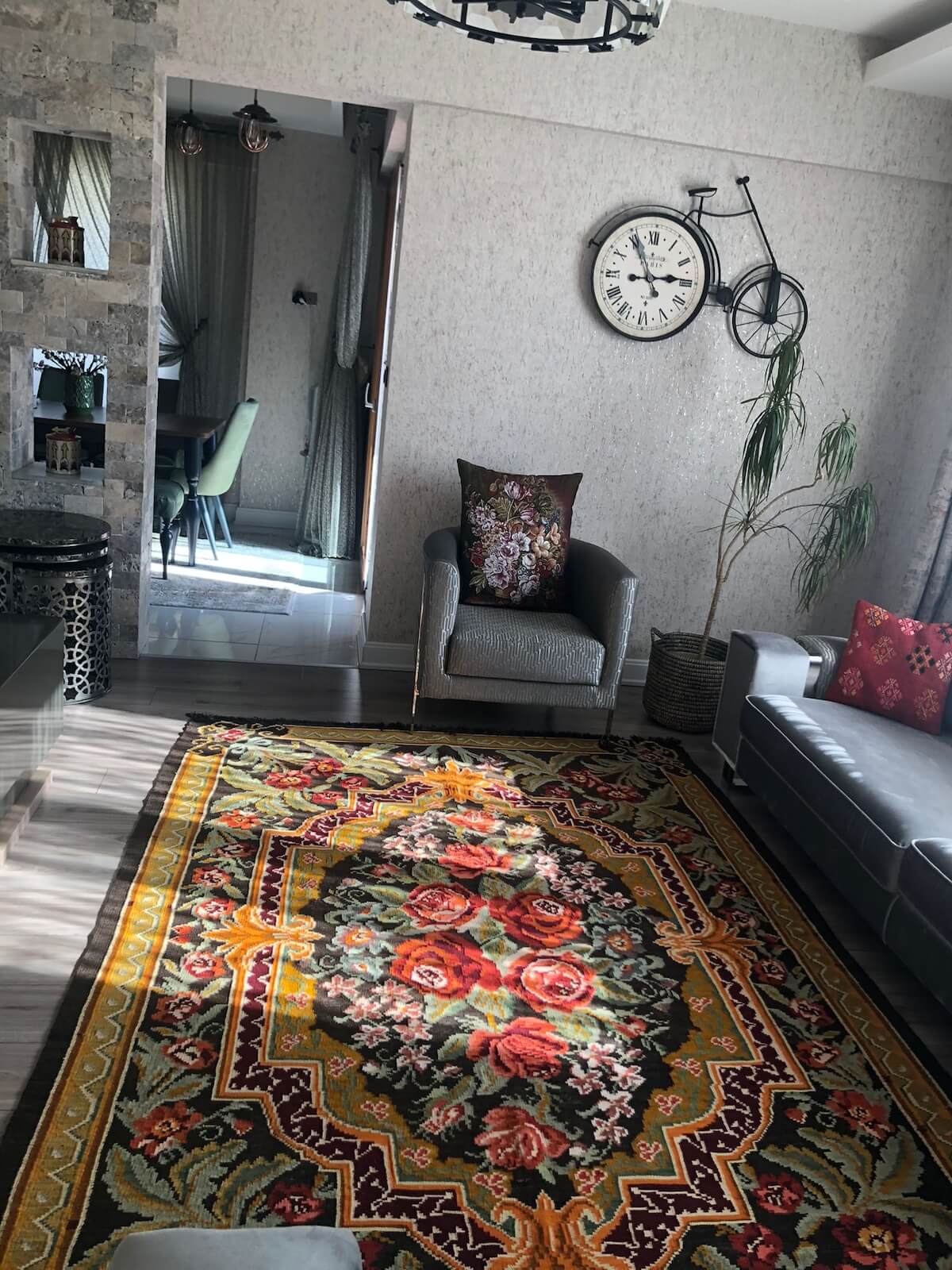 Original Eski Karabag Handwoven Kilim by Camel Carpet