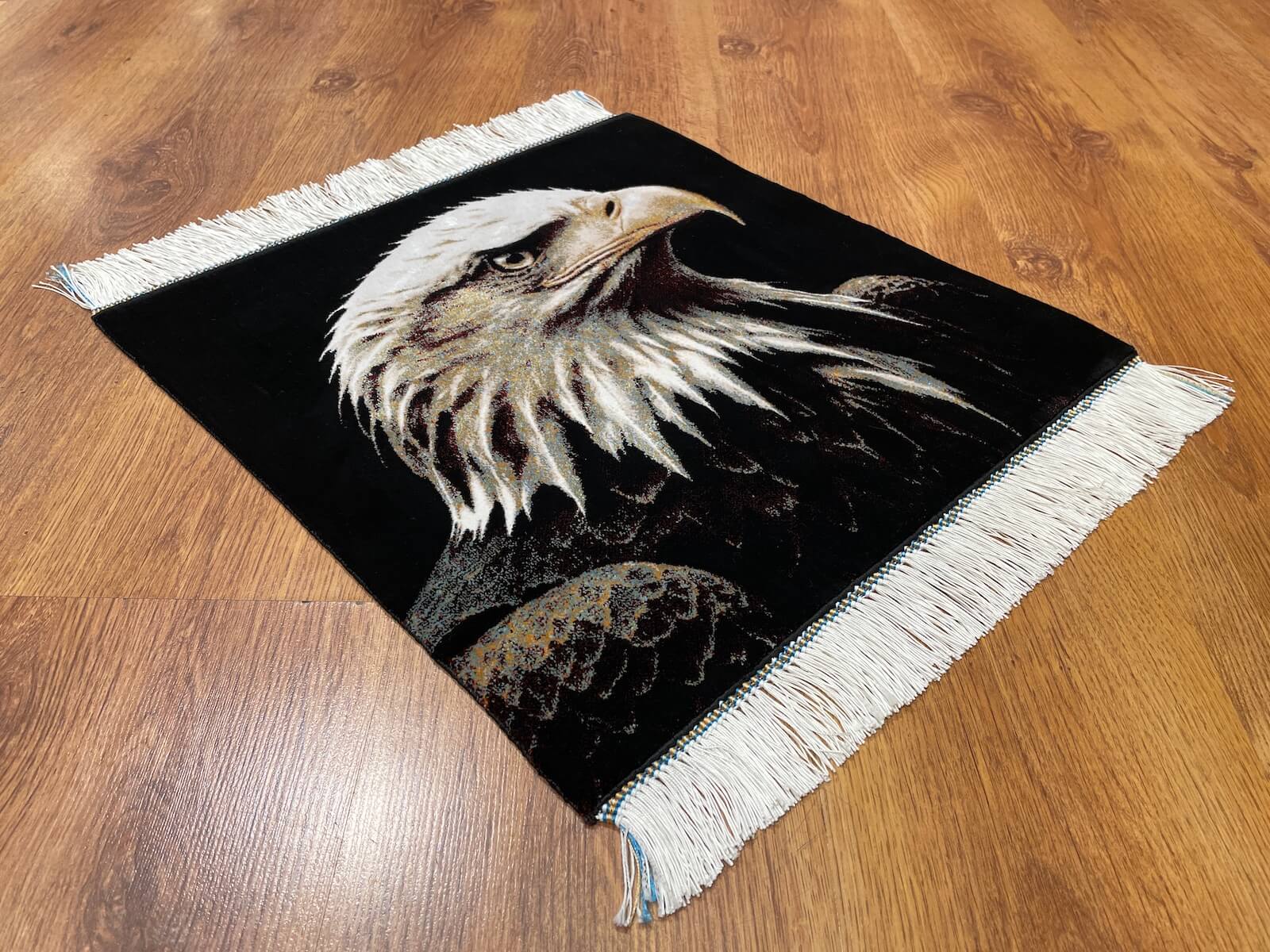 Kartal Patterned Tablo Bamboo Rug by Camel Carpet