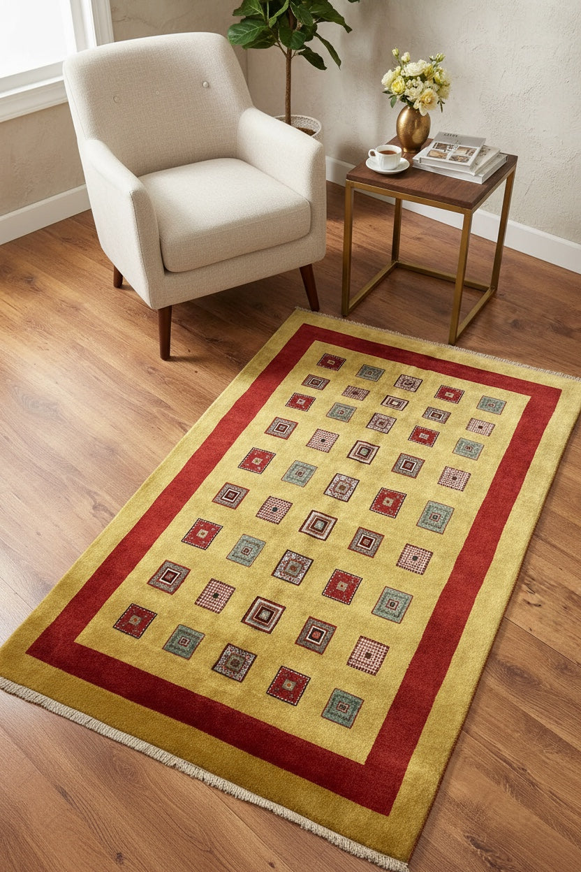 Kaskuli Handwoven Rug – 004663 by Camel Carpet
