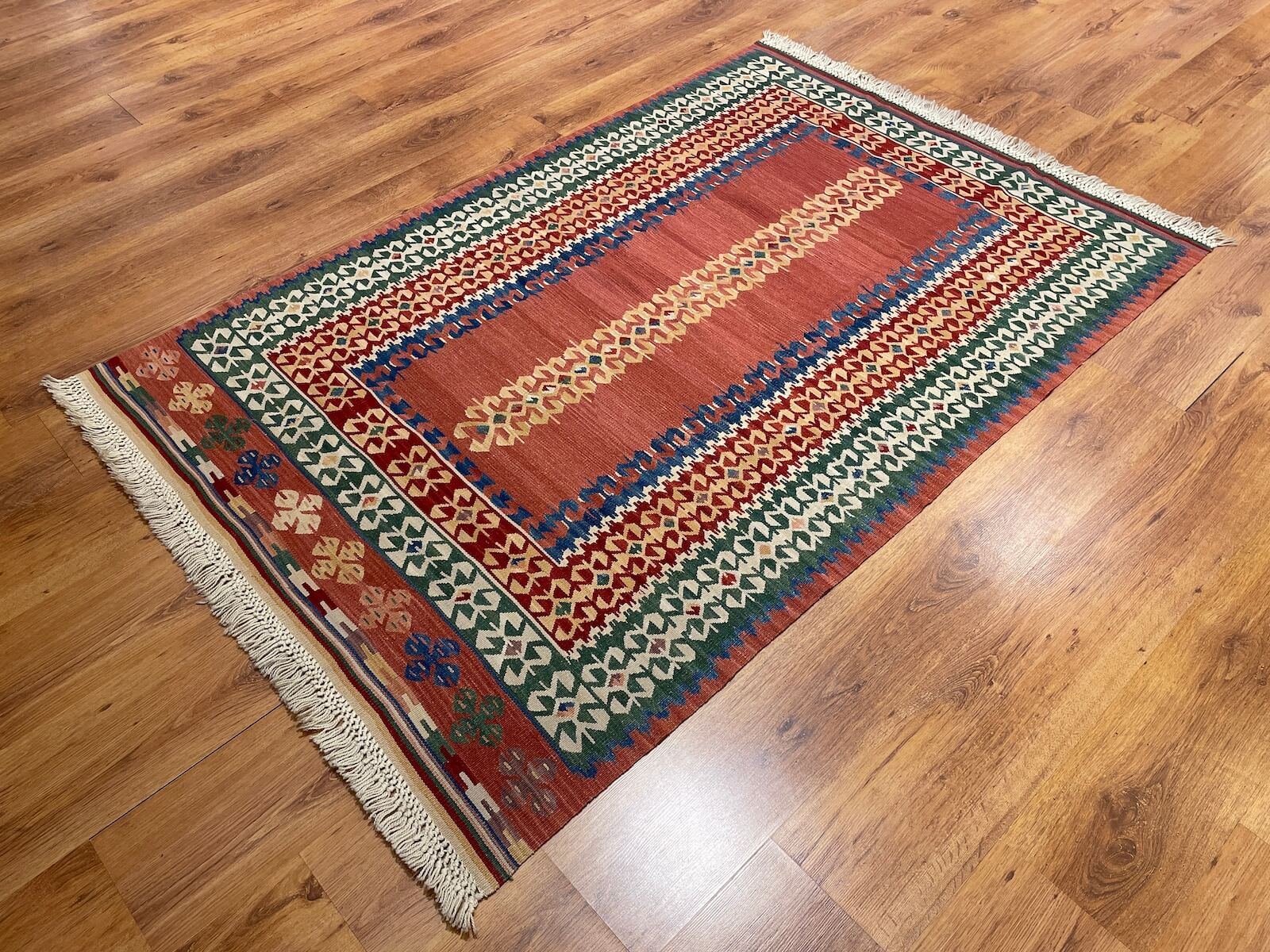 Kirmen Handwoven Kilim – 030884 by Camel Carpet
