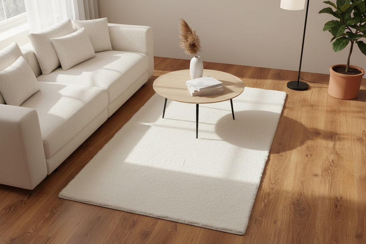 Cream Pelus Rug by Camel Carpet