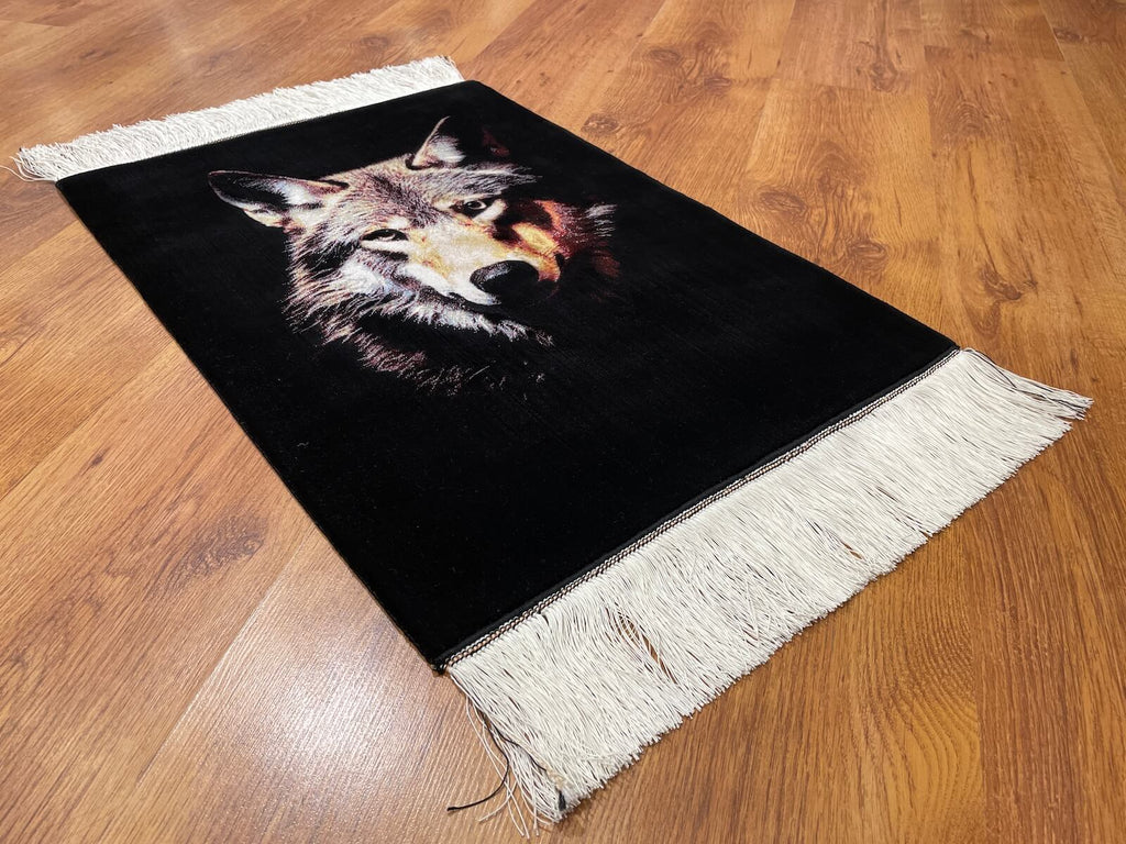 Kurt Patterned Tablo Bamboo Rug by Camel Carpet