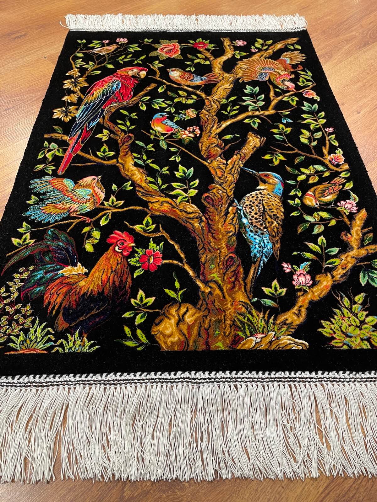 Kus Patterned Tablo Bamboo Rug – 50X70 by Camel Carpet