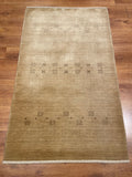 Lori Handwoven Bej Wool Rug – 063916 by Camel Carpet