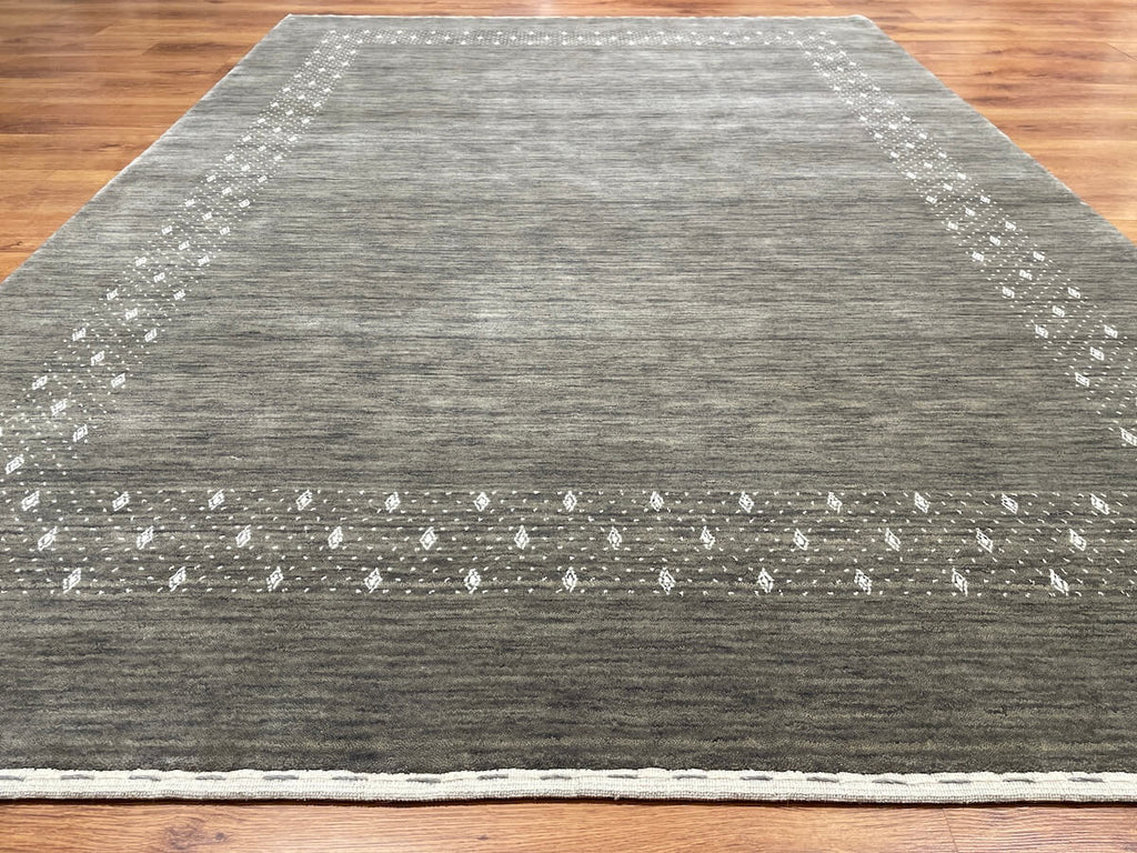 Lori Handwoven Gray Wool Rug – 171X239 by Camel Carpet