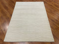 Lori Handwoven Cream Wool Rug by Camel Carpet