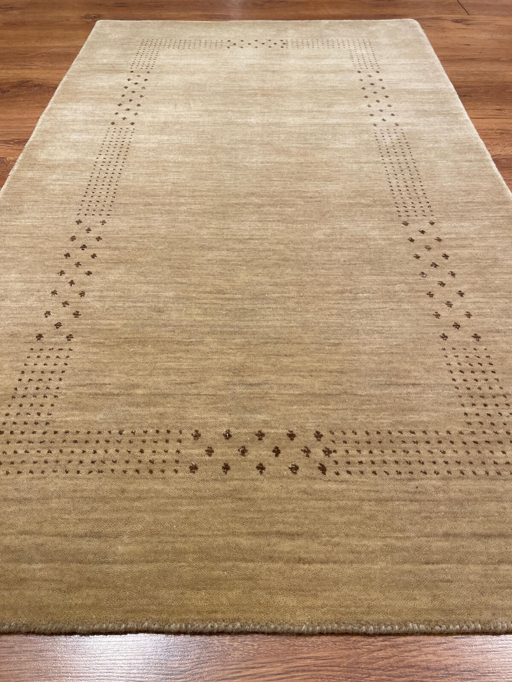 Lori Handwoven Bej Wool Rug – 077172 by Camel Carpet
