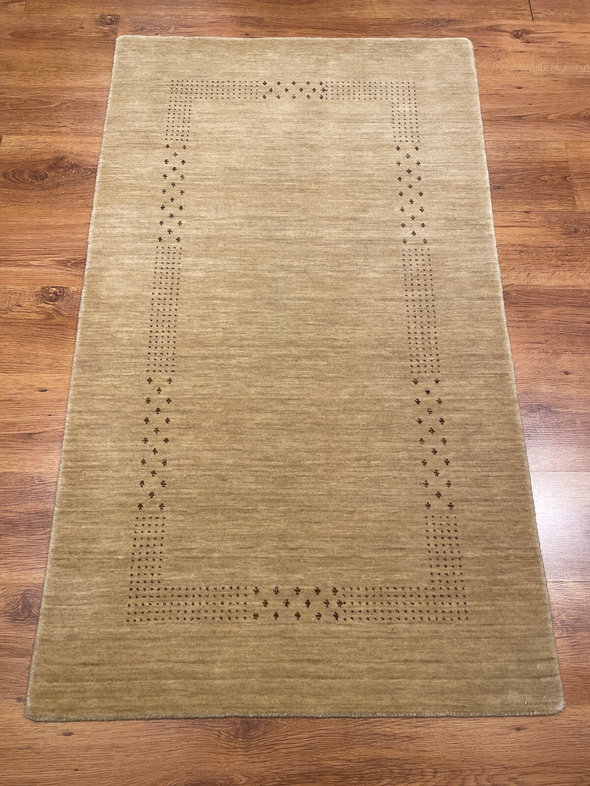 Lori Handwoven Bej Wool Rug – 077172 by Camel Carpet