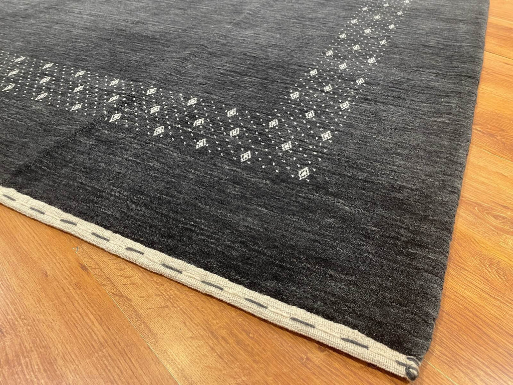 Lori Handwoven Antrasit Wool Rug – 250X300 by Camel Carpet