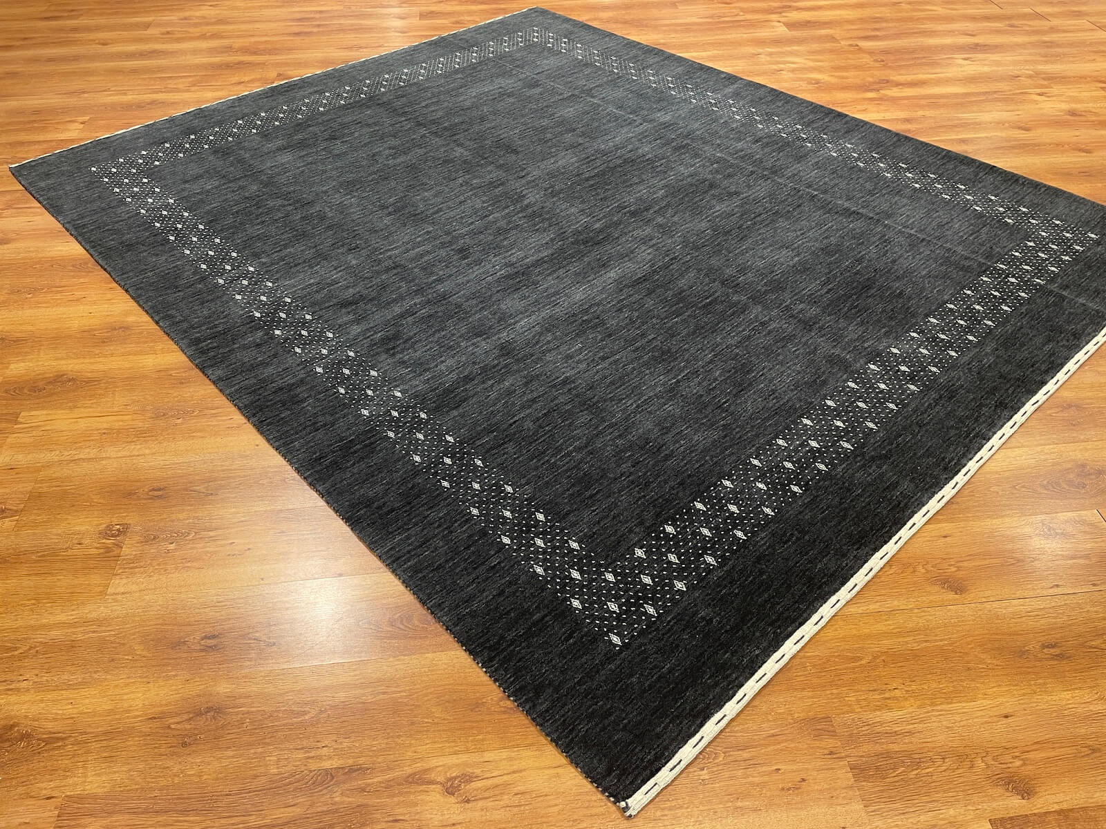 Lori Handwoven Antrasit Wool Rug – 250X300 by Camel Carpet