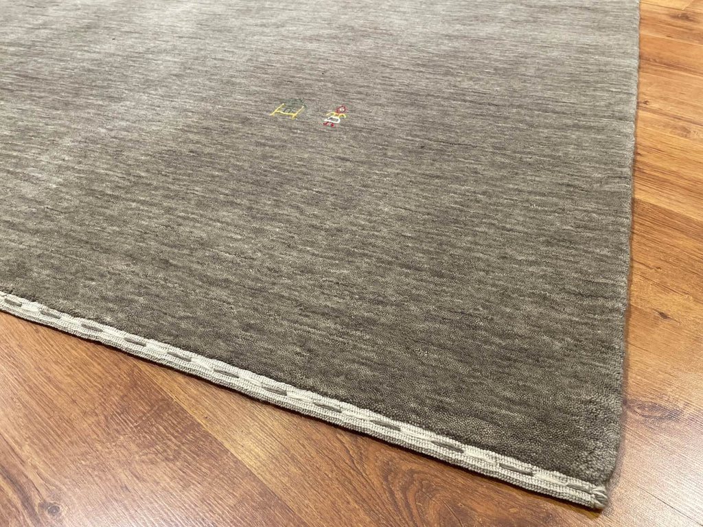 Lori Handwoven Gray Wool Rug – 200X250 by Camel Carpet