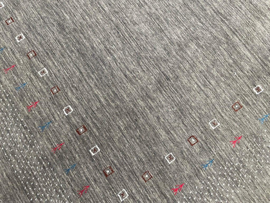 Lori Handwoven Gray Wool Rug by Camel Carpet